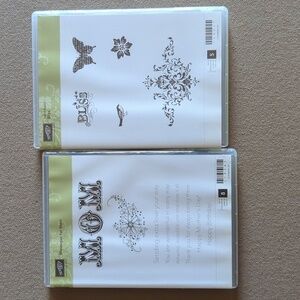 Stampin Up! Messages For Mom & Bliss Rubber Stamp Sets